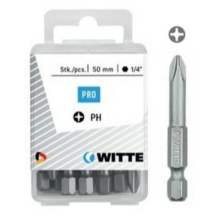 Juego de puntas WITTE Phillips PH3 10 Unidades 10 Piezas 2 Juego de puntas WITTE Phillips PH3 10 Unidades 10 Piezas 2