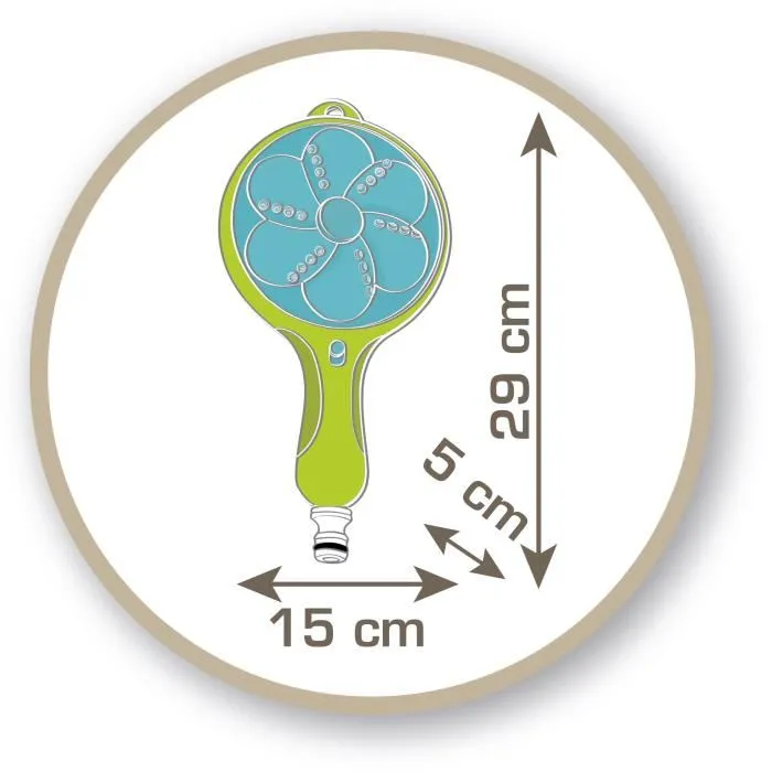 Smoby Ducha de mano 3 en 1 compatible con hogares Smoby, ajustable, para jardín 5