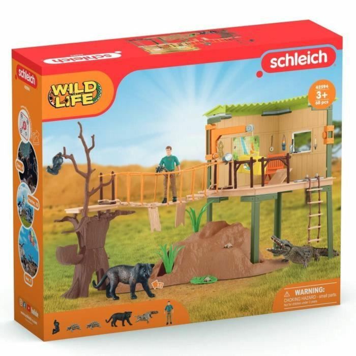 Caja Wild Adventure Station, figuras de animales salvajes, Schleich 42594 Wild Life, Para niños a partir de 3 años 1