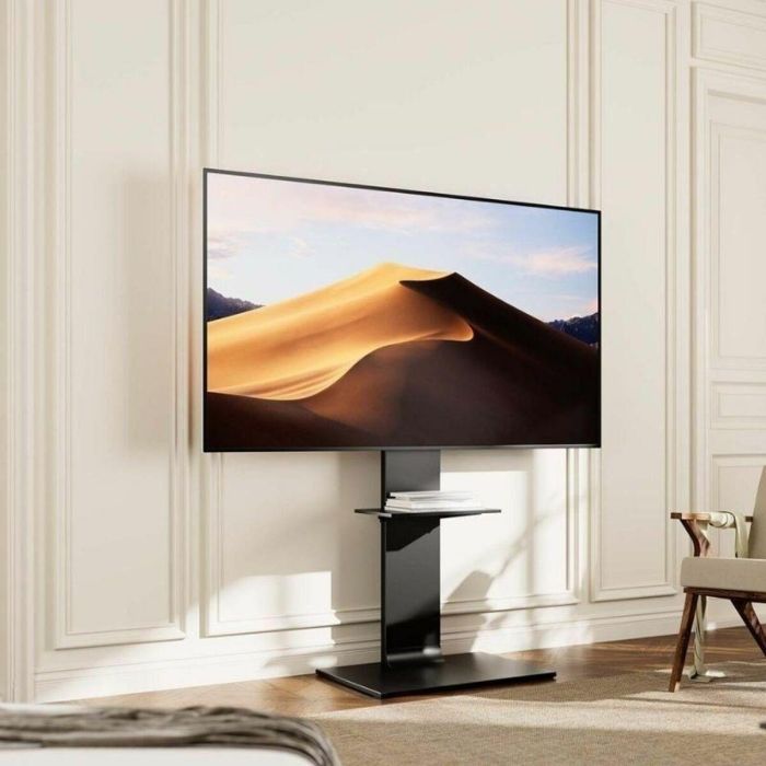 AISENS FT86TSE-399 - Soporte de Suelo Carro para TV/Monitor 37"-86" VESA 600x400mm 50kg con Bandeja DVD Negro 2