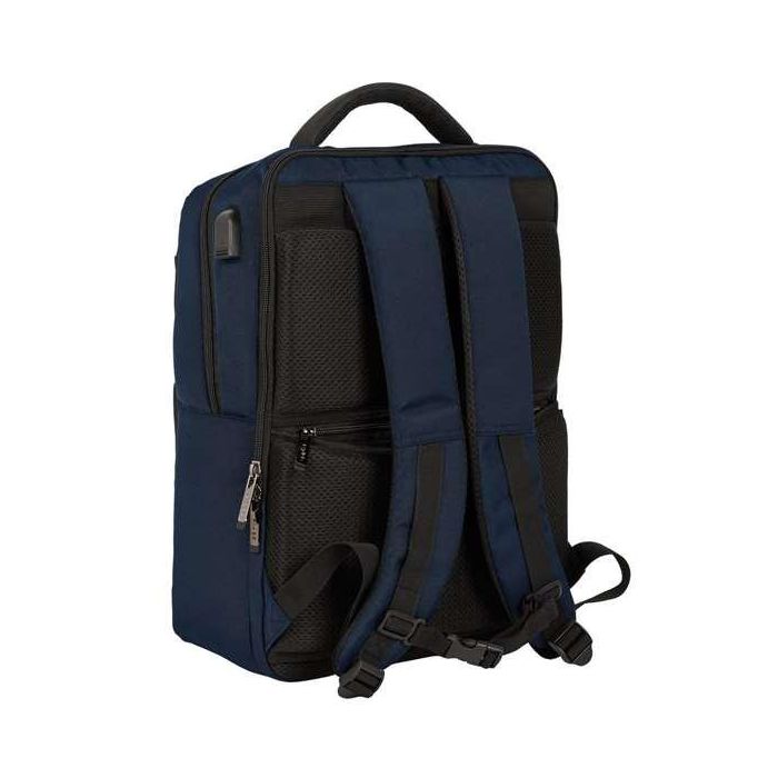 Cartera Escolar Safta Business Black-Blue-Grey Mochila 2 Bolsillos Portatil 15,6-'+Usb 310x130x440 mm 3 Cartera Escolar Safta Business Black-Blue-Grey Mochila 2 Bolsillos Portatil 15,6-'+Usb 310x130x440 mm 3