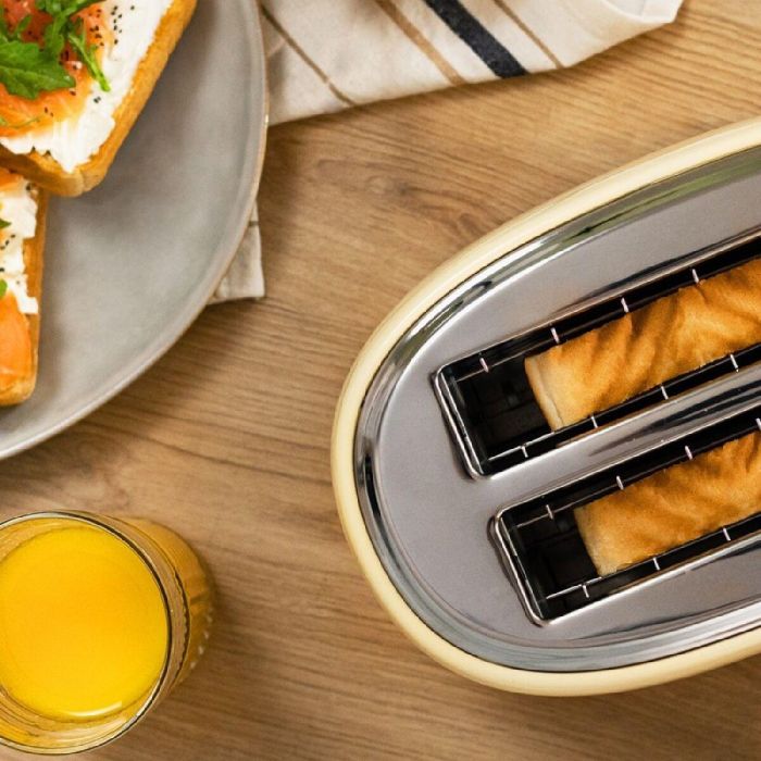 Tostadora Cecotec Toast&Taste 1000 Retro Double 980 W Amarillo 2 Tostadora Cecotec Toast&Taste 1000 Retro Double 980 W Amarillo 2