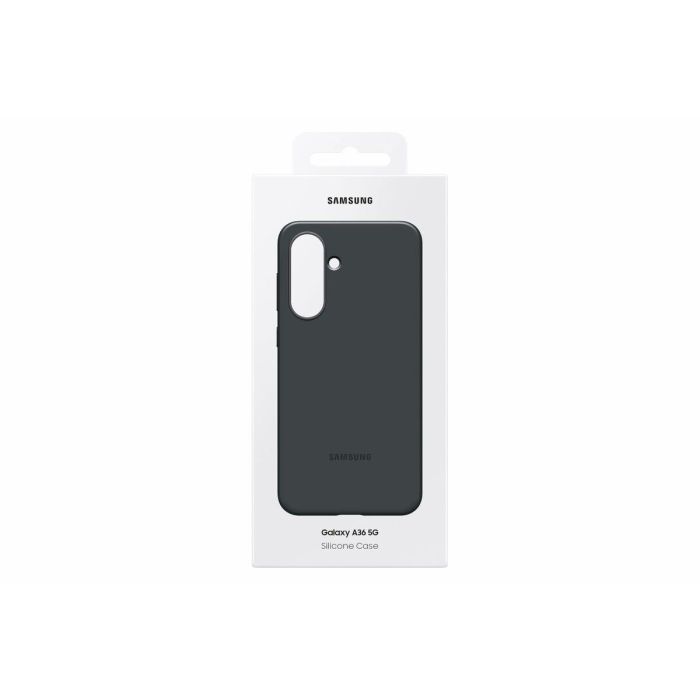 Samsung Funda de Silicona Original para Samsung Galaxy A36 5G, Carcasa Protectora Negra 5