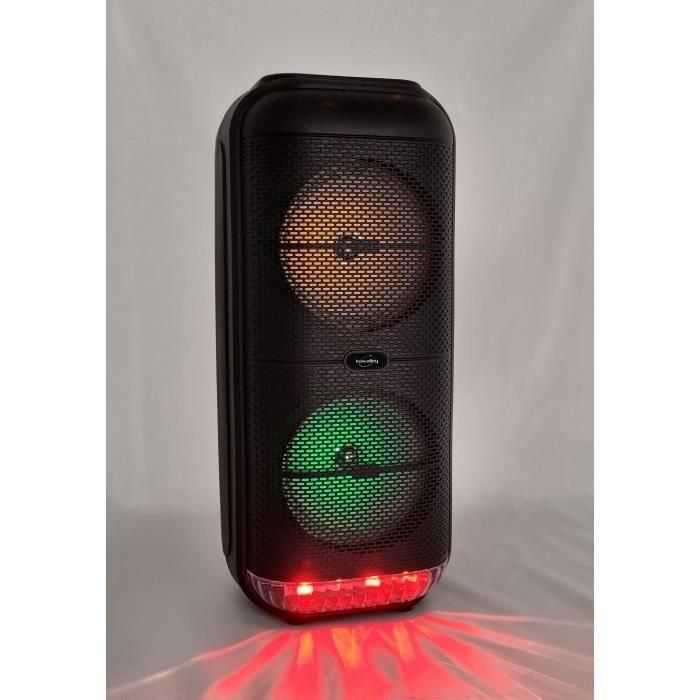 Altavoz Karaoke iluminado - INOVALLEY - KA22-BTH - Bluetooth V5.0 - 49 cm - 500 W - Negro 2 Altavoz Karaoke iluminado - INOVALLEY - KA22-BTH - Bluetooth V5.0 - 49 cm - 500 W - Negro 2
