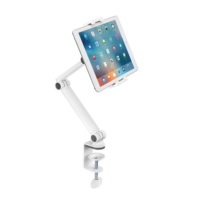 Neomounts DS15-545WH1 Soporte de Escritorio Universal para Tablets 4.7-12.9" con Pinza, Orientación 360° y Multiposición Blanco 15