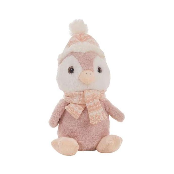 Peluche pingüino gorrito rosa 28 cm Peluche pingüino gorrito rosa 28 cm