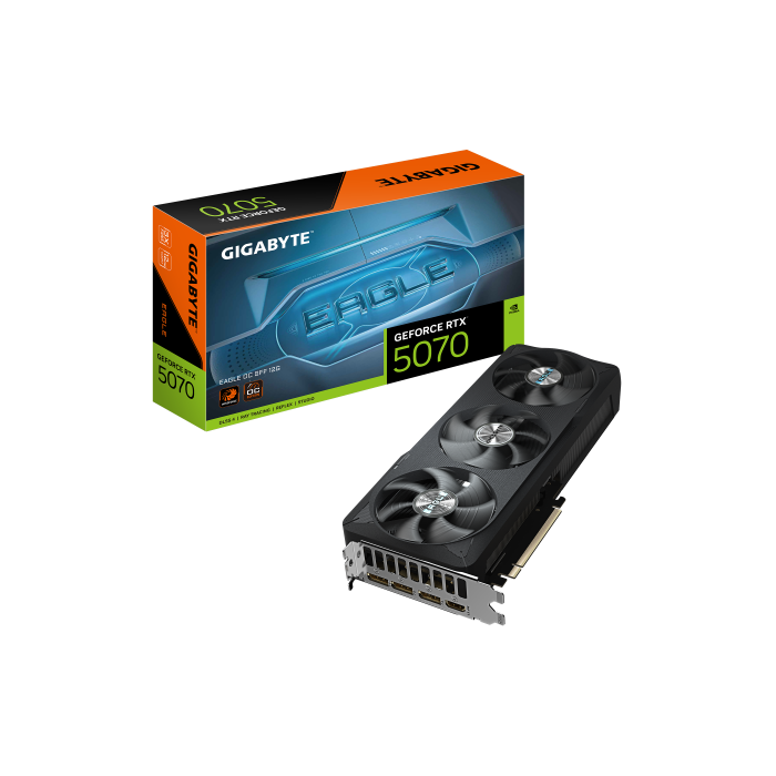 Gigabyte GeForce RTX 5070 EAGLE OC SFF 12G - 12GB GDDR7, 192 bits, PCI-E 5.0, 3 x DP 2.1a, 1 x HDMI 2.1b, NVIDIA DLSS 4, GV-N5070GAMING OC-12GD Gigabyte GeForce RTX 5070 EAGLE OC SFF 12G - 12GB GDDR7, 192 bits, PCI-E 5.0, 3 x DP 2.1a, 1 x HDMI 2.1b, NVIDIA DLSS 4, GV-N5070GAMING OC-12GD
