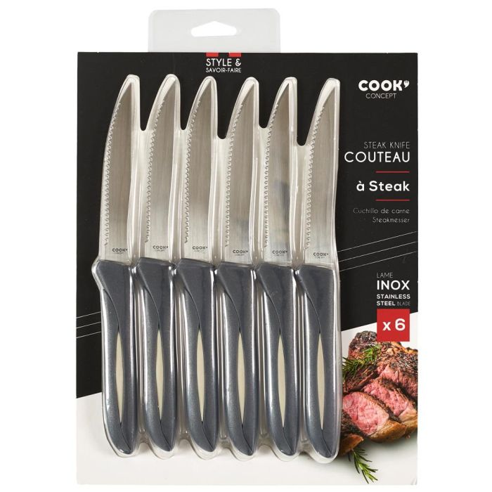 Juego De 6 Cuchillos Chuleteros Cook Concept 2