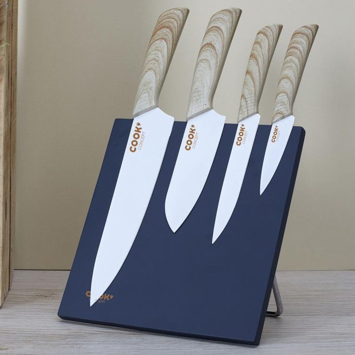 4 Cuchillos Con Bloque Imantado Cook Concept 1