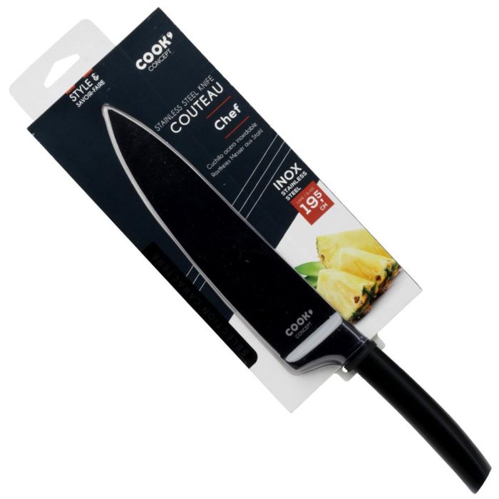 Cuchillo Chef Negro Hoja 19,5 Cook Concept