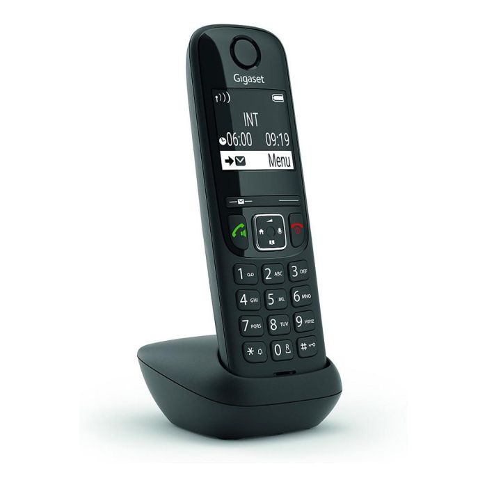 Gigaset AS690 HX Teléfono Inalámbrico DECT Analógico Negro con Manos Libres e Identificador de Llamadas 0 Gigaset AS690 HX Teléfono Inalámbrico DECT Analógico Negro con Manos Libres e Identificador de Llamadas 0