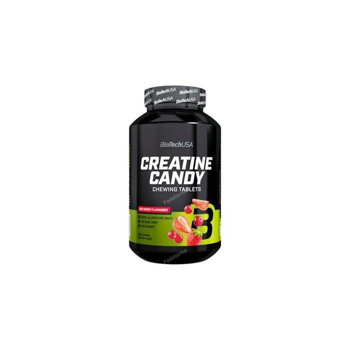 BIOTECHUSA Creatine Candy 240 Tbl Bayas Rojas