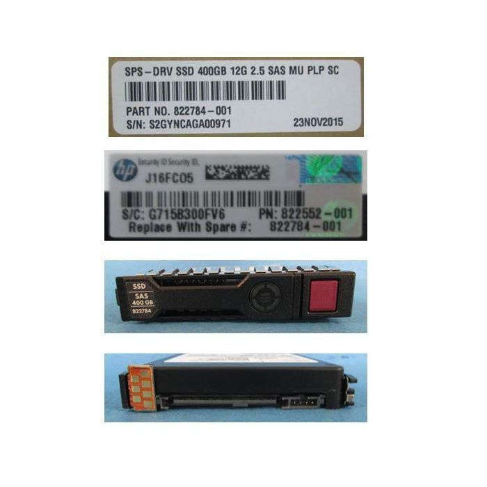 Hewlett Packard Enterprise Disco Duro SAS 400GB 2.5" - Sustitución calificada HP para sistemas de servidor