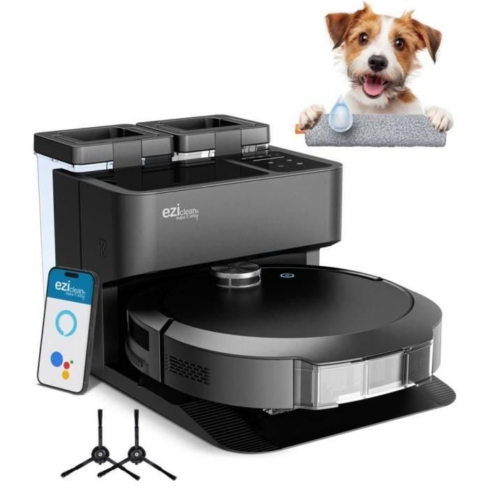 Robot Aspirador y Mopa Conectado con base de vaciado EZICLEAN All-in-one Z10 Plus - 240 min - 6000pa - 180m² - 1,5L Robot Aspirador y Mopa Conectado con base de vaciado EZICLEAN All-in-one Z10 Plus - 240 min - 6000pa - 180m² - 1,5L