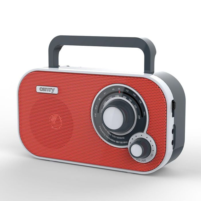 Radio am/fm cr 1140 roja, 21 x 5,6 x 12 cm Radio am/fm cr 1140 roja, 21 x 5,6 x 12 cm