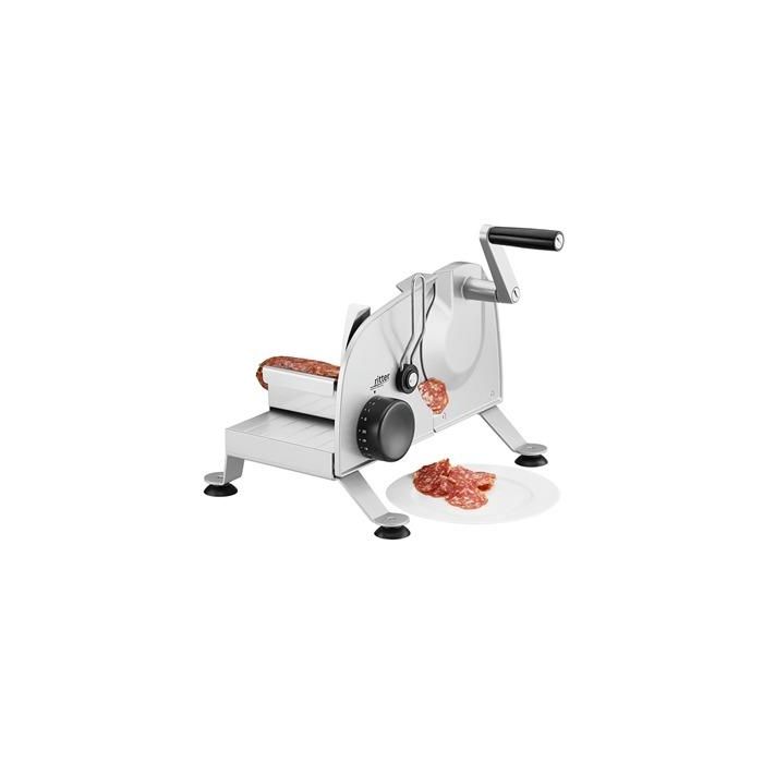 Ritter PODIO-3 Cortafiambres Manual con Hoja Dentada Universal de 17 cm y Base Antideslizante 3 Ritter PODIO-3 Cortafiambres Manual con Hoja Dentada Universal de 17 cm y Base Antideslizante 3