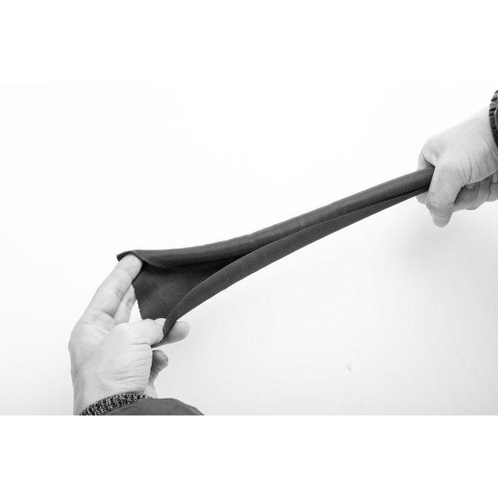 Vivolink Funda de gestión de cables autoenvolvente ø10mm negra 25m para organización flexible Vivolink Funda de gestión de cables autoenvolvente ø10mm negra 25m para organización flexible