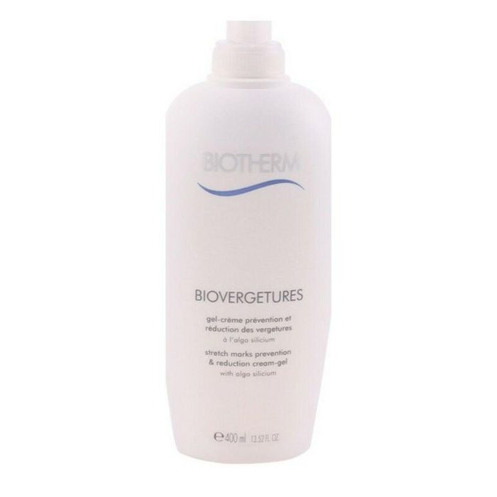Biotherm BIOVERGETURES Tratamiento Antiestrías Crema Gel Hidratante para Prevención y Reducción de Estrías, Piel Sensible y Embarazadas 400 ml
