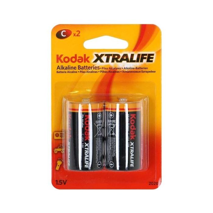 Kodak Pilas Extralife Alcalinas C - Lr14 - Pack 2 Uds