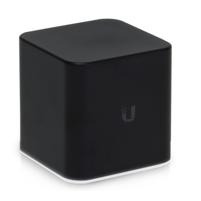 Ubiquiti airCube Router Wi-Fi Inalámbrico de Doble Banda (2.4 y 5 GHz) con 867 Mbps, Alimentación PoE y Puertos Gigabit Ethernet – Negro