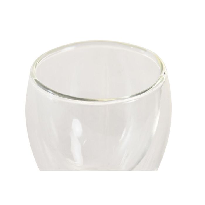 Vaso Basicos DKD Home Decor Transparente 6.7 x 6.4 x 6.7 cm Set de 2 2