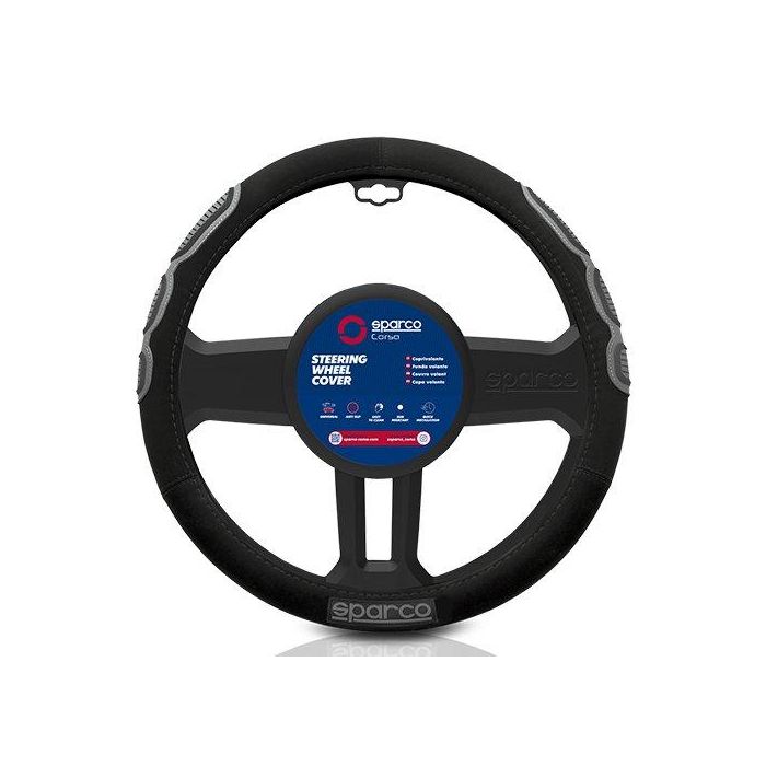 Sparco SPC1106 Funda Volante Spc L-Sport Cs10 Universal 100% Poliéster 2 Sparco SPC1106 Funda Volante Spc L-Sport Cs10 Universal 100% Poliéster 2