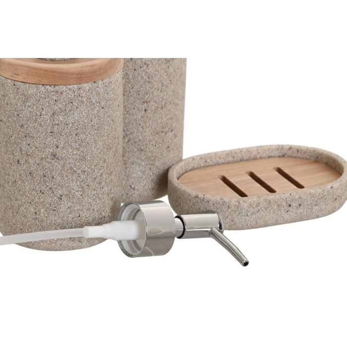 Baño Basicos DKD Home Decor Gris Natural 7.5 x 17 x 7.5 cm Set de 3 (2 Unidades) 1 Baño Basicos DKD Home Decor Gris Natural 7.5 x 17 x 7.5 cm Set de 3 (2 Unidades) 1