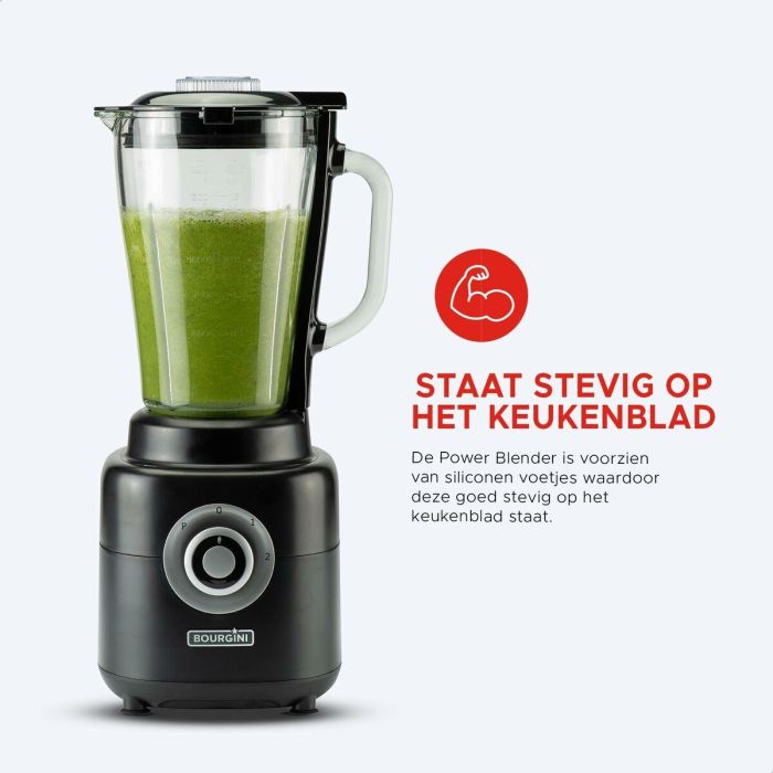 Batidora de Vaso Bourgini 213002 1400 W 1,75 L 1