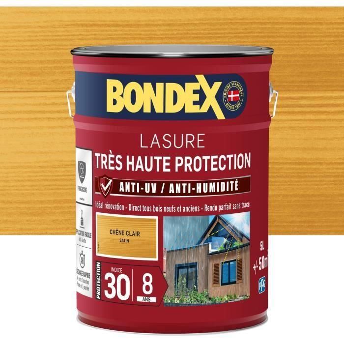 tinte para madera de muy alta protección 8 años roble claro 5L Bondex tinte para madera de muy alta protección 8 años roble claro 5L Bondex