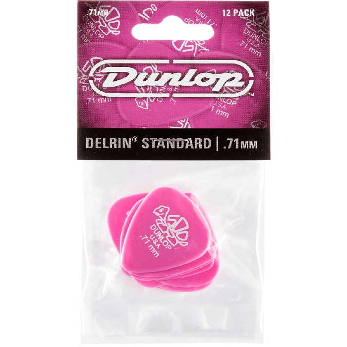 Dunlop Pack 12 Púas Delrin 500 - 0,71Mm