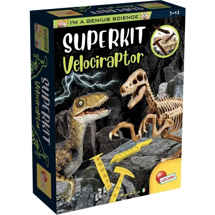 Lisciani Giochi Super Kit Velociraptor Nuevo Excavación Dinosaurio Juguete Científico para Niños a Partir de 7 Años 0 Lisciani Giochi Super Kit Velociraptor Nuevo Excavación Dinosaurio Juguete Científico para Niños a Partir de 7 Años 0