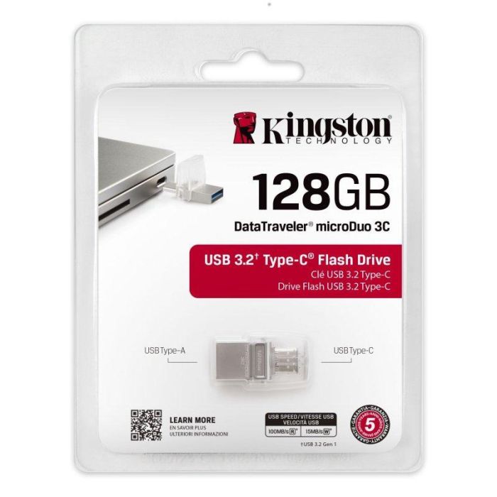 Pendrive 128GB Kingston DataTraveler microDuo 3C USB 3.2 3 Pendrive 128GB Kingston DataTraveler microDuo 3C USB 3.2 3