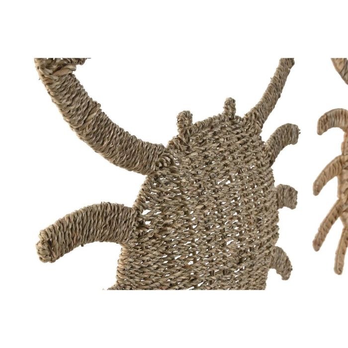 Decoración de Pared Home ESPRIT Natural Mediterráneo 55 x 5 x 53 cm (2 Unidades) 2