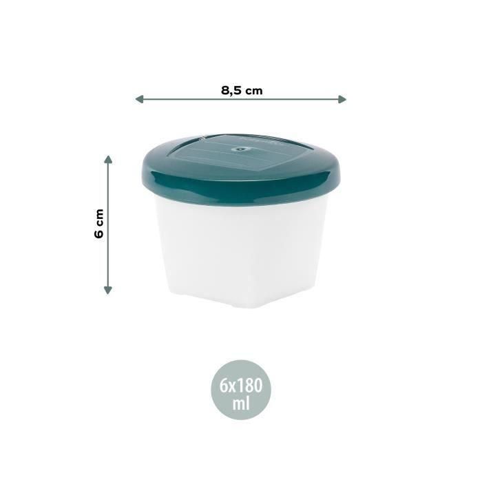 Babymoov Conservation Pots BioSourcés - Lote de 6x180ml 4 Babymoov Conservation Pots BioSourcés - Lote de 6x180ml 4