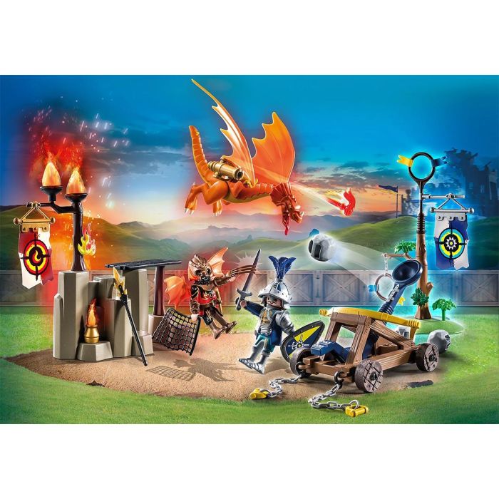 Playmobil Campo De Batalla Burnham Raiders Novelmore 71210 Set de Juego de Caballeros para Niños 2