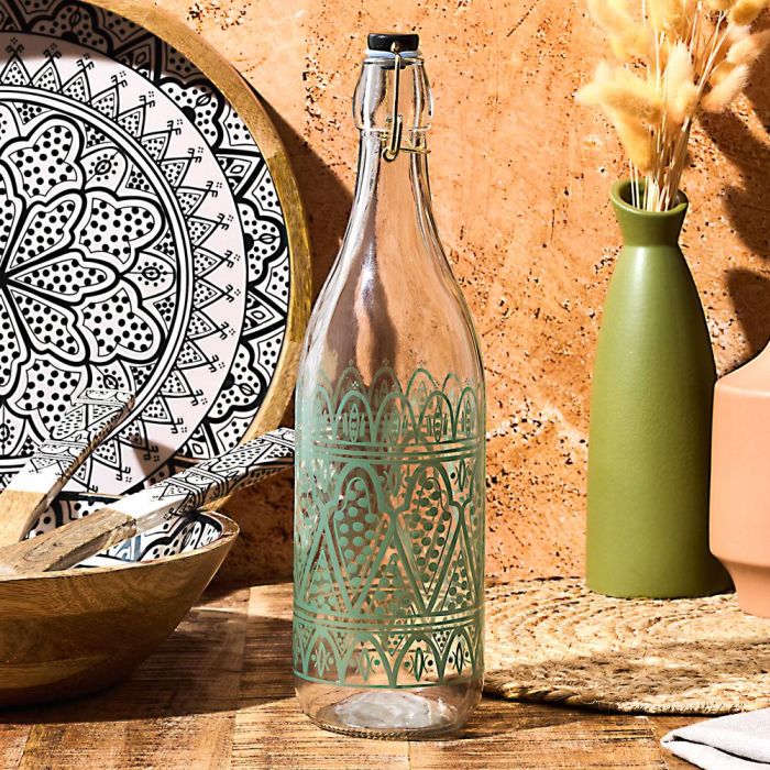 Home Deco Factory Botella Vidrio 1 L Colección Mirage 5