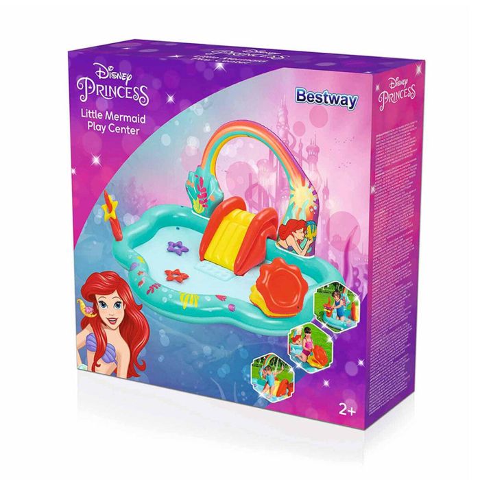 Bestway Piscina Hinchable Parque Juegos Disney Sirenita 221x193x117 cm +2 Años Jardin 91097 22