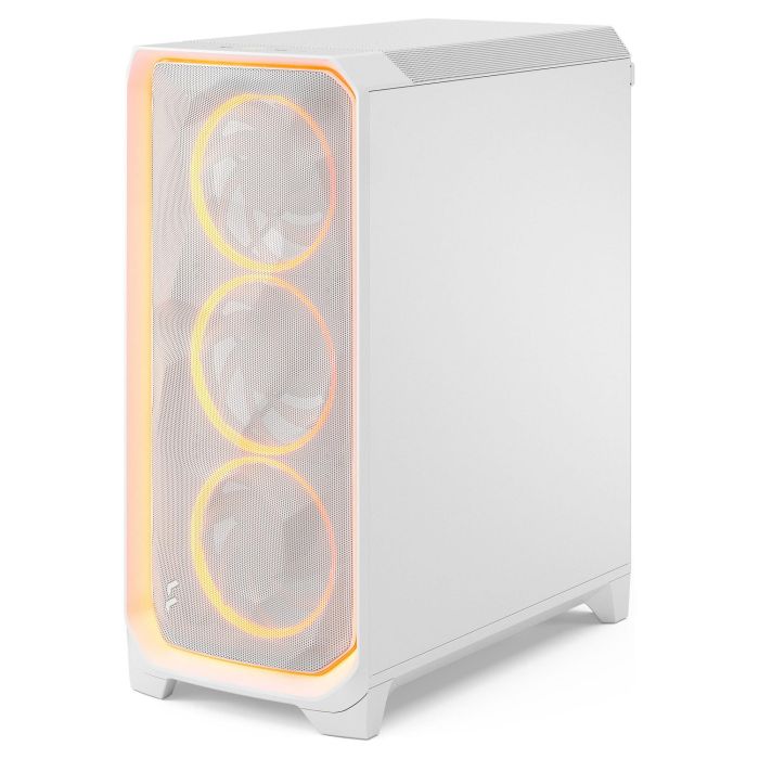 Fractal Design Meshify 3 Midi Torre ATX EATX micro ATX Mini-ITX Blanca Panel de Vidrio Templado RGB Clear Tint