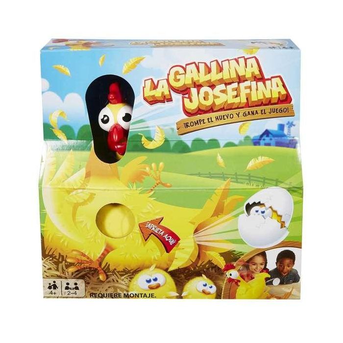 Mattel Juego La Gallina Josefina Pulsa el Pecho y Cacarea para Niños de 3 a 99 Años 5 Mattel Juego La Gallina Josefina Pulsa el Pecho y Cacarea para Niños de 3 a 99 Años 5