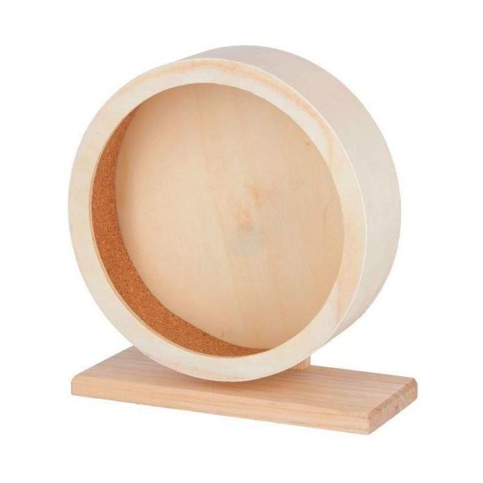 Rueda para pequeños roedores - KERBL - Madera - Ø22 cm