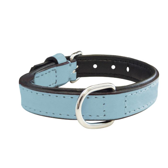 Collar Piel Acolchado 40 cm X 20 mm Azul 1 Collar Piel Acolchado 40 cm X 20 mm Azul 1
