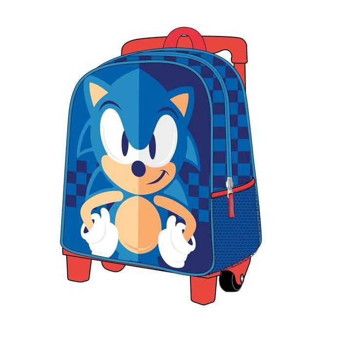 Mochila infantil trolley 3D sonic 25.0 x 31.0 x 10.0 cm