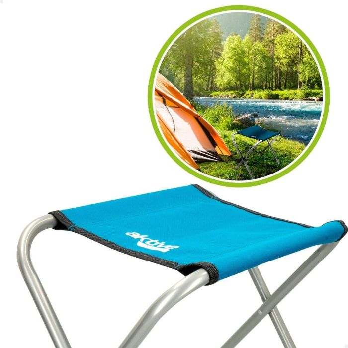 Taburete Plegable Aktive Azul Camping 30 x 37 x 40 cm (4 Unidades) 2 Taburete Plegable Aktive Azul Camping 30 x 37 x 40 cm (4 Unidades) 2