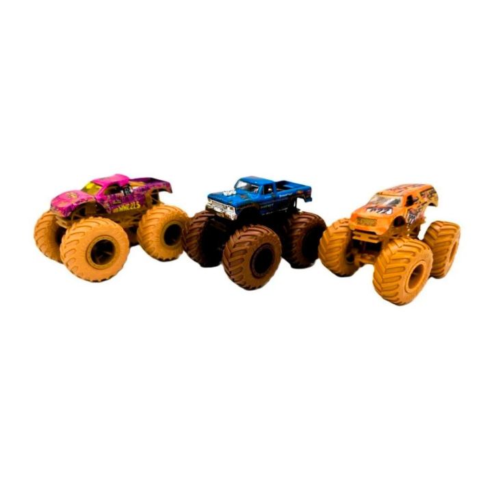 Pack De 3 Coches Monster Truck 1:64 Hnt79 Hot Wheels 1