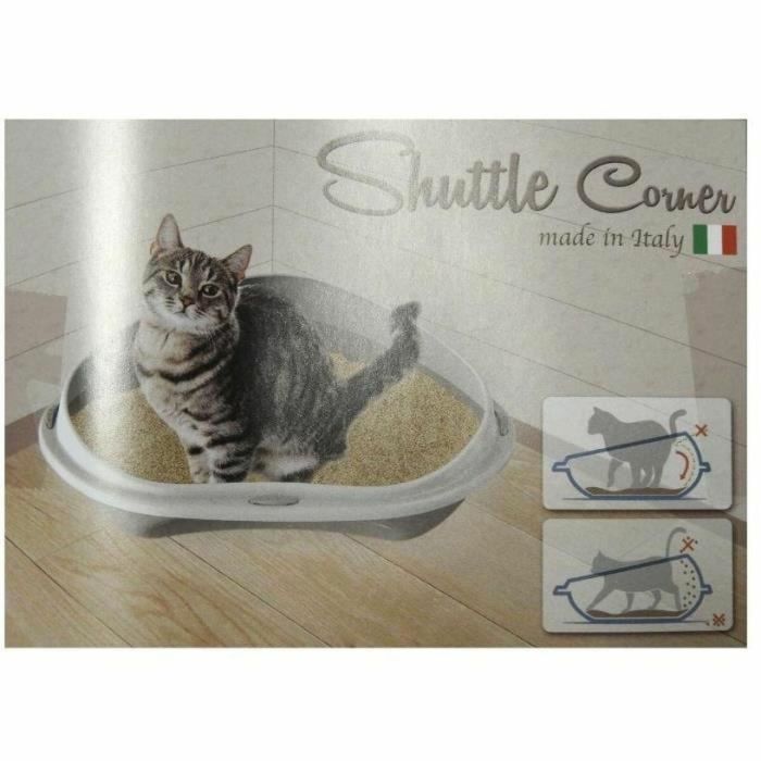 Aime Caja de Arena Corner + Rim para Gatos | Gran Arenero de Plástico con Borde Antiproyecciones | Higiénico y Fácil de Limpiar | 58x48x20.5 cm 1 Aime Caja de Arena Corner + Rim para Gatos | Gran Arenero de Plástico con Borde Antiproyecciones | Higiénico y Fácil de Limpiar | 58x48x20.5 cm 1