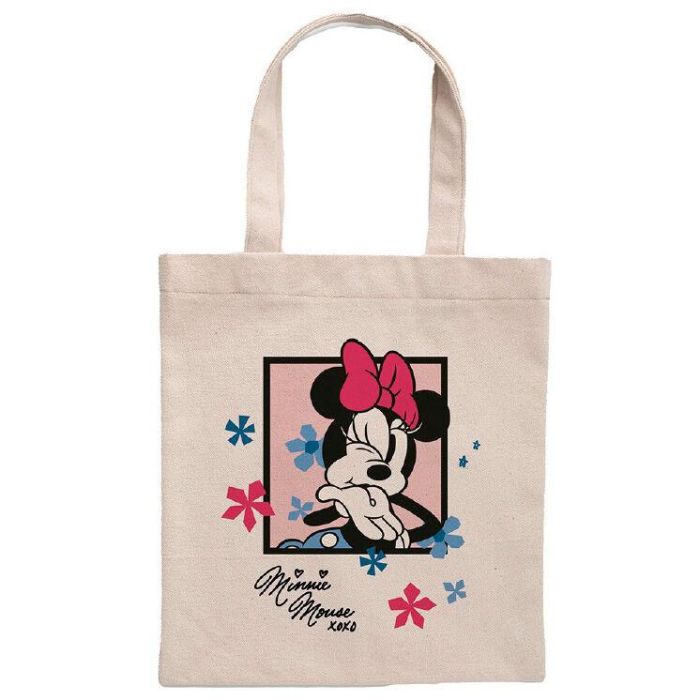 SUNCITY Bolsa Shopping Minnie Mouse Disney 100% Algodón 180gsm Tote Bag - 41x37cm