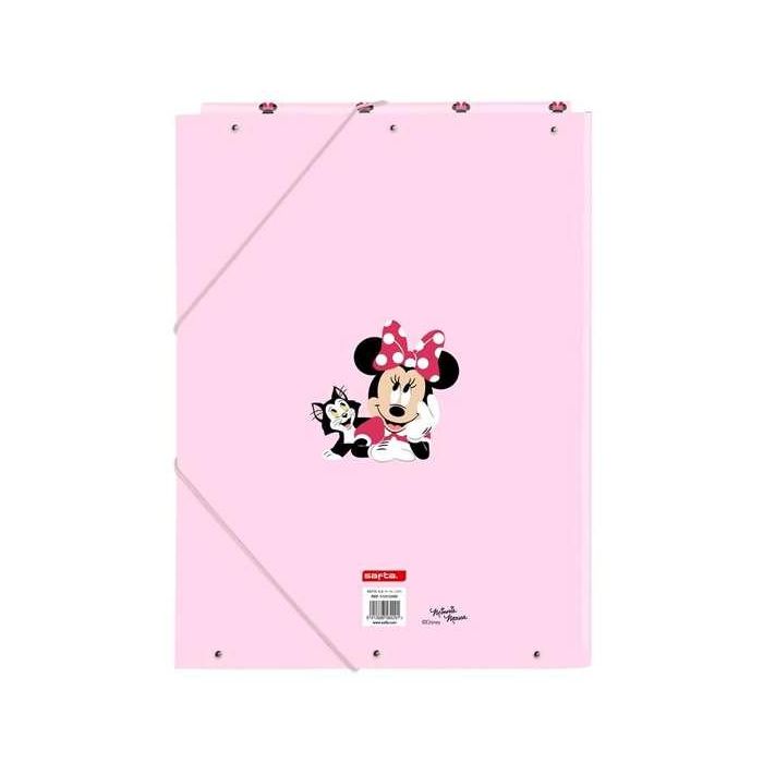 Safta Carpeta de Cartón Rígido con Gomas y Solapas, Formato Folio (215x315 mm) para Organizar Material Escolar, Estampado Minnie Mouse Nalve 1 Safta Carpeta de Cartón Rígido con Gomas y Solapas, Formato Folio (215x315 mm) para Organizar Material Escolar, Estampado Minnie Mouse Nalve 1
