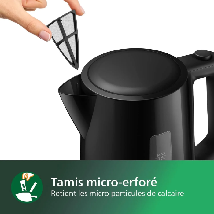 Philips Hervidor de agua HD9318/20 Diario 1.7L Negro 4
