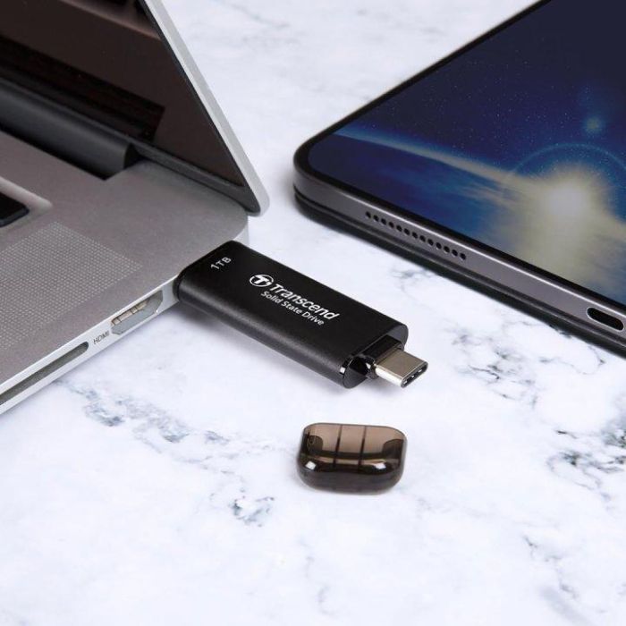 Transcend ESD310C SSD Portátil 512GB USB 3.2 Gen 2x2 Tipo-C y Tipo-A, 1050MB/s Lectura, 950MB/s Escritura 2 Transcend ESD310C SSD Portátil 512GB USB 3.2 Gen 2x2 Tipo-C y Tipo-A, 1050MB/s Lectura, 950MB/s Escritura 2