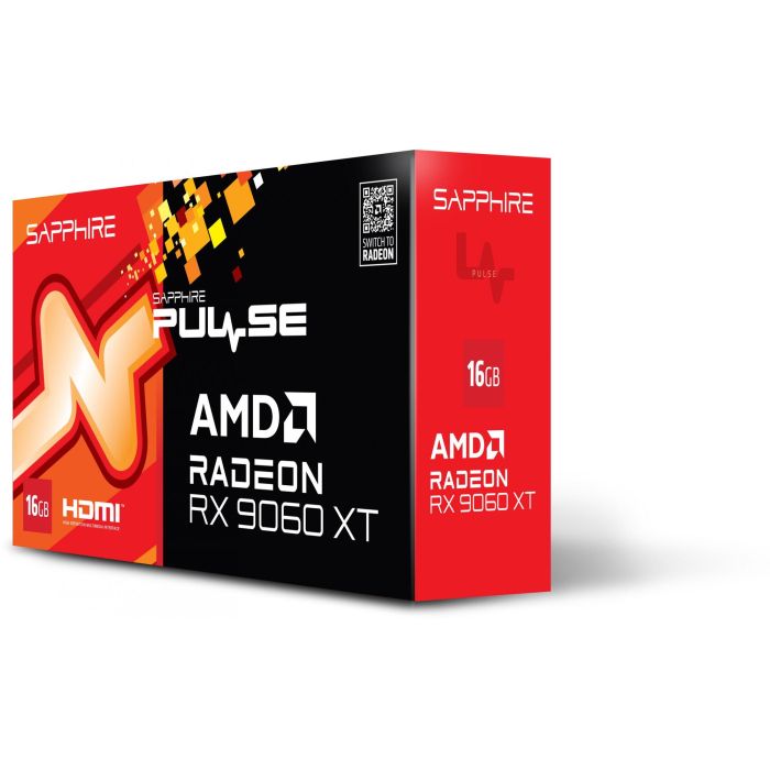 Sapphire SAP4895106296381 Tarjeta Gráfica PULSE AMD RADEON RX 9060 XT GAMING OC 16 GB DUAL HDMI / DP 6 Sapphire SAP4895106296381 Tarjeta Gráfica PULSE AMD RADEON RX 9060 XT GAMING OC 16 GB DUAL HDMI / DP 6